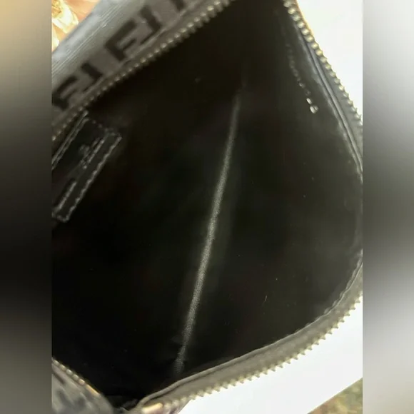 Fendi Black Canvas Pouch Like New - Picture 6 of 8